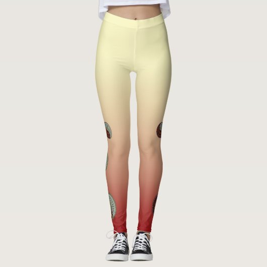 Heaven and Hell Mandala Leggings (Vorderseite)