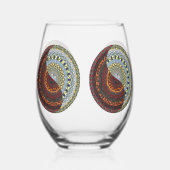 Heaven and Hell Mandala Weinglas Ohne Stiel (Rechts)