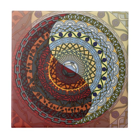 Heaven and Hell Tile Fliese (Vorderseite)