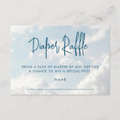 Heaven Baby Duschdusche Windeln Raffle Begleitkarte (Vorderseite)