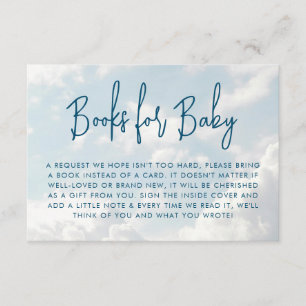 Heaven Baby Shower Books for Baby Begleitkarte