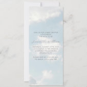 Heaven Baby Shower Download Einladung (Rückseite)