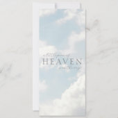 Heaven Baby Shower Download Einladung (Vorderseite)