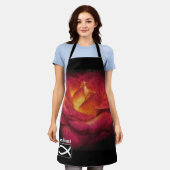 Heaven Bound Flame Rote Rose Schürze (Getragen)
