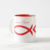 Heaven Bound Zwei-Tone-Kaffee-Tasse Zweifarbige Tasse (Vorderseite Links)