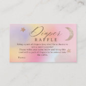 Heaven Cloud Holographic Diaper Raffle Baby Shower Begleitkarte (Vorderseite)