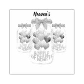 Heaven Flasche aus dem Herzen Holzkautschuk Briefm Gummistempel (Prägung)