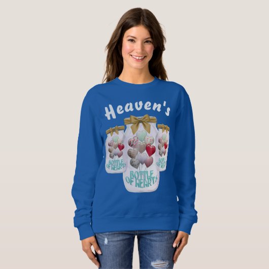 Heaven Flasche Herz Sweatshirt (Vorne ganz)