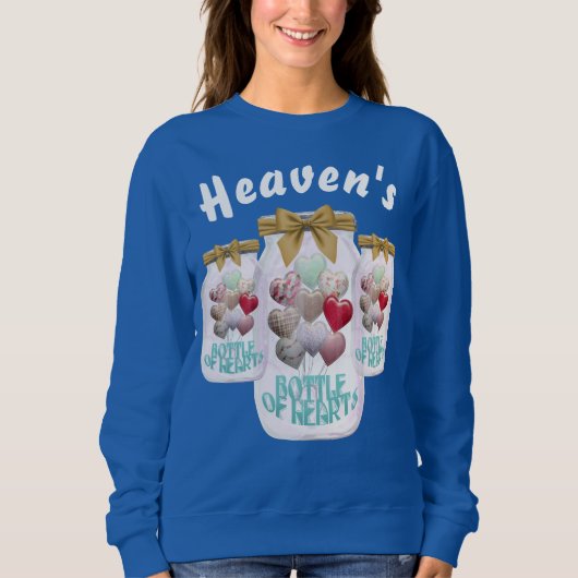 Heaven Flasche Herz Sweatshirt (Vorderseite)
