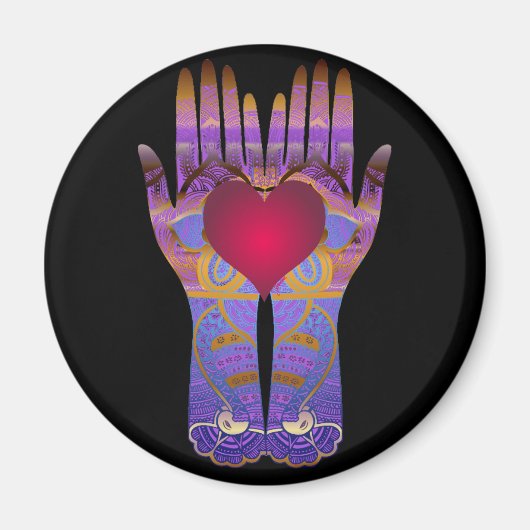 Heaven Hands Dark Magnet (Vorne)