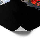 Heaven Hell D20 Fortune Unfortune Sticker Poster (Ecke)