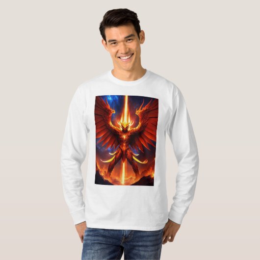 "Heaven & Hell Fusion: Men's Devil Angel T-Shirt" T-Shirt (Vorne ganz)