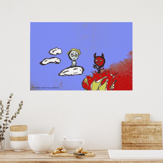 Heaven & Hell Poster (Küche)