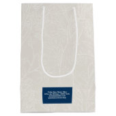 Heaven Ivory Florist Gift Bag Mittlere Geschenktüte (Rückseite)