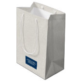 Heaven Ivory Florist Gift Bag Mittlere Geschenktüte (Rückseite Schrägansicht)