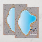 Heaven Lake North Korea & China Karte (Vorne/Hinten)