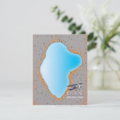 Heaven Lake North Korea & China Karte (Stehend Vorderseite)