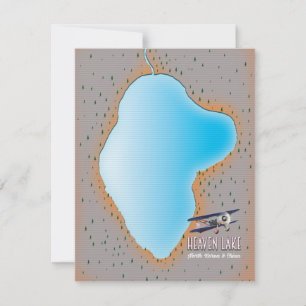 Heaven Lake North Korea & China Karte