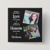Heaven Memorial Beileid Imitate Leather Family Fot Button (Vorderseite)