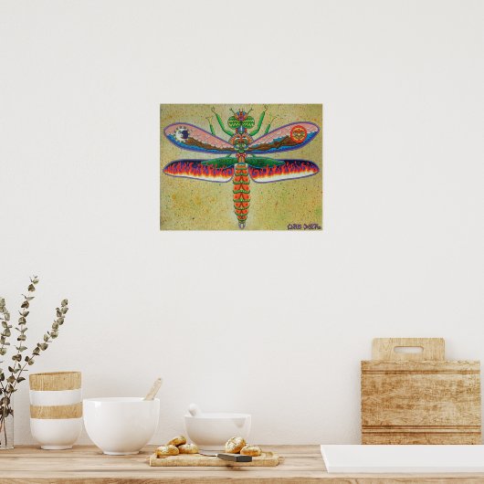 Heaven n Hell Dragonfly Poster (Küche)