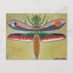 Heaven n Hell Dragonfly Postkarte