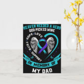 Heaven Needed A Hero God Cked My Dad Suicide Awa Karte (Gelbe Blume)