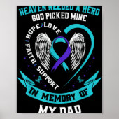 Heaven Needed A Hero God Cked My Dad Suicide Awa Poster (Vorne)