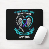 Heaven Needed a Hero God Picked My Son Selbstmord  Mousepad (Mit Mouse)