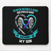 Heaven Needed a Hero God Picked My Son Selbstmord  Mousepad (Vorne)