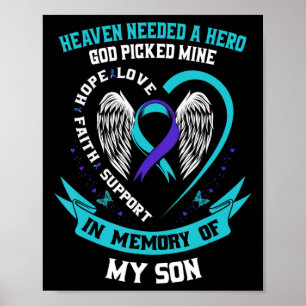Heaven Needed a Hero God Picked My Son Selbstmord  Poster