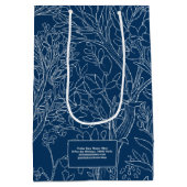 Heaven Nocturne Florist Gift Bag Mittlere Geschenktüte (Rückseite)