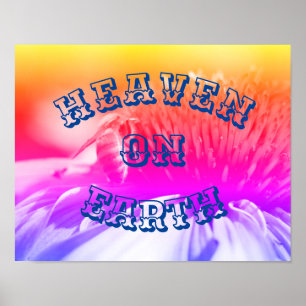 Heaven on Earth Honey Bee On Blume Poster