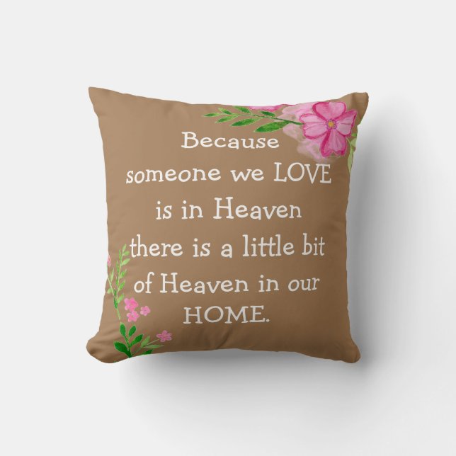 Heaven Quote Kissen (Vorderseite)
