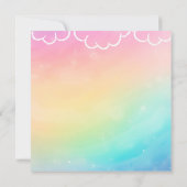 Heaven Rainbow baby Labor  Delivery NICU Hospital  Dankeskarte (Rückseite)