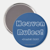 Heaven Rules Christlich Magnet (Vorderseite/Rückseite)