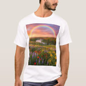 Heaven’s Path: Double Rainbow & Wildflower Dreamsc T-Shirt (Vorderseite)