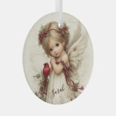 Heaven’s Touch Among the Berries Ornament Aus Glas (Vorderseite Rechts)