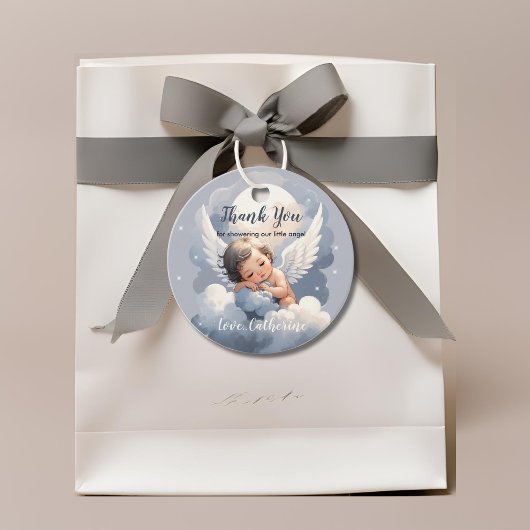 Heaven schickte Angel Baby in Clouds Babydusche Geschenkanhänger