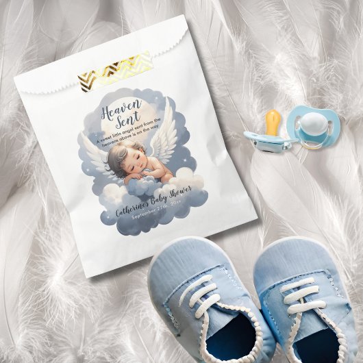 Heaven schickte Angel Baby in Clouds Babydusche Geschenktütchen