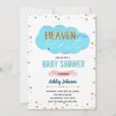 Heaven schickte Baby Dusche Einladung (Vorderseite)