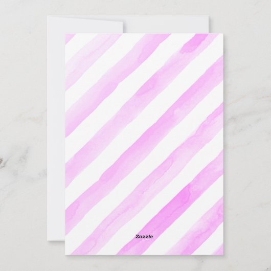 Heaven schickte Mädchen lila Einladung (Rückseite)