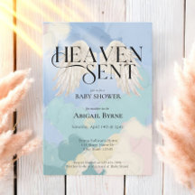 Heaven Sent Angel Wings Pastel Baby Dusche