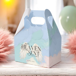 Heaven Sent Angel Wings Pastel Baby Dusche Geschenkschachtel