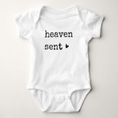 Heaven Sent Baby Baptisse Christlich Baby Baby Strampler (Vorderseite)