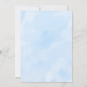 Heaven Sent Baby Dusche Blue Moon Stars Einladung (Rückseite)