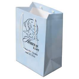 Heaven Sent Baby Dusche Blue Moon Stars Mittlere Geschenktüte