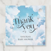 Heaven Sent Baby Dusche Gefallen Vielen Dank Cloud Geschenkanhänger (Rückseite)