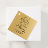 Heaven Sent Baby Dusche Gold Moon Stars Geschenkanhänger (Beispiel)