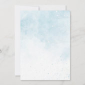 Heaven Sent Baby Shower (Boy) Einladung (Rückseite)