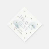 Heaven Sent Blue Boy Baby Dusche Serviette (Ecke)